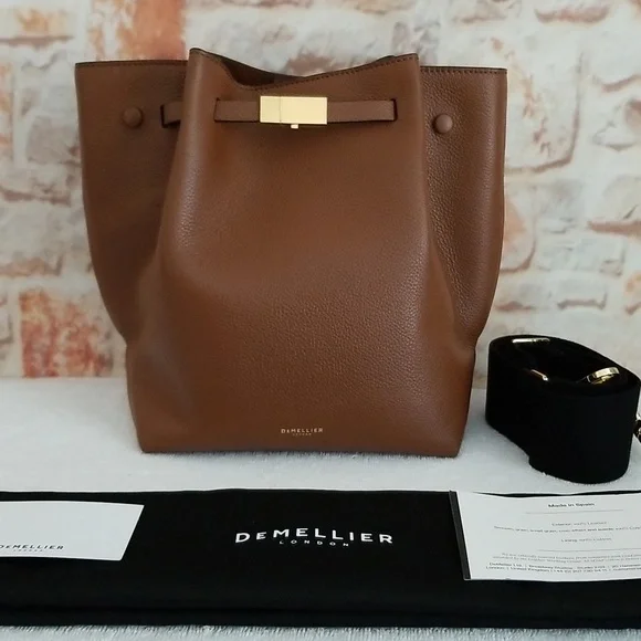 ❣️HP❣️ New DeMellier New York Leather Bucket Bag - Picture 1 of 14